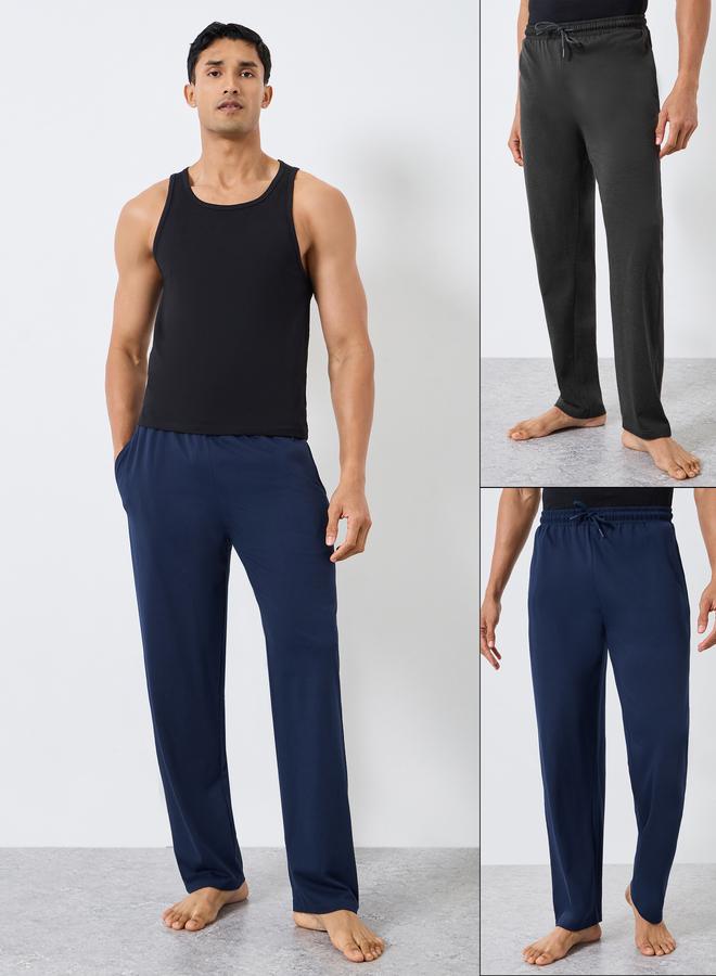 Styli Pack of 2 - Cotton Plain Pyjama - Image 1